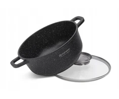 Edenberg Marmurinis puodas 26cm 5,5l su silikoninėmis rankenėlėmis ir Aroma Knob