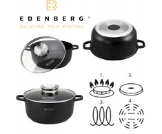 Edenberg Tradicinė 1,3 l ALUMINIO MARMURO DUJINĖ INDUKCINĖ INDUKCIJA