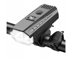 Edibazzar LED dviračio žibintas su ekranu ir 120 dB garsiniu signalu