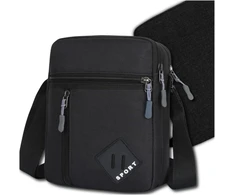 Edibazzar Vyriškas krepšys Crossbody Bag Kišenė Tvirta juoda sportinė