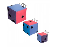 Edukacinė pastelinių spalvų "akson" kubas, 10 cm