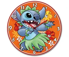 Egan Laikrodis ścienny Stitch 50 cm oranžinė