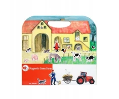 Lean Toys Egmont Toys Magnetinė Fermos Dėlionė 70 Dalių - Nešiojama 3+