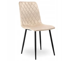 Ehokery DEXTER BEIGE BEIGE VELVET MINŠTA KĖDĖ VALGOMOJE SVETAINEI, MODERNA