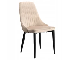 Ehokery LORIENT VELVET BEIGE VELVETINĖ KĖDĖ VALGOMUI, ELEGANTIŠKA SVETAINE