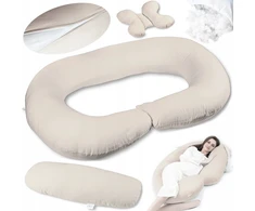 Ekmtrade Nėštumo pagalvė nėščiosioms RINKINYS 4in1 Layette + BUTTERFLY ROLLER MIX