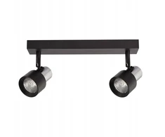 Lubinis šviestuvas Eko Light Lampa Sufitowa Cino 2xGU10 Juodas + Chrom