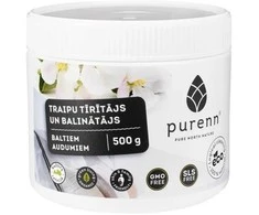 Ekologiški dėmių valymo milteliai Purenn 500g baltiems skalbiniams