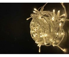 El. girlianda, 100LED, IP44, 4W, 31V, šiltai balta, 15 m