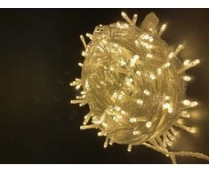 El. girlianda, 300LED, IP44, 4W, 31V, šiltai balta, 35 m