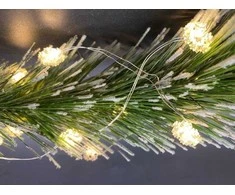 El. girlianda SNAIGĖS, 15 LED, 0,22 W, 3 V, šiltai balta, 1.4 m