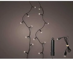 El. lauko girlianda LUMINEO DURACHARGE 100LED IP44 įkraunama 1500mAh šiltai balta 8rež 7,4m