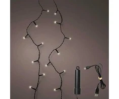 El. lauko girlianda LUMINEO DURACHARGE 200LED IP44 įkraunama 1500mAh šiltai balta 8rež 15m