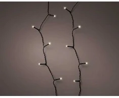 El. lauko girlianda LUMINEO DURAWISE BASIC TWINKLE, 240 LED IP44 šIltai baltos sp 8 rež, 3xD, 17,9m