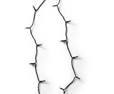 El. lauko girlianda LUMINEO DURAWISE BASIC TWINKLE, 96 LED IP44 šaltai baltos sp 8 rež, 3xAA, 7,1m