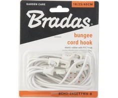 Elastinių juostų su kabliuku rinkinys PVC BUNGEE HOOK BCH3-04SET1WH-B