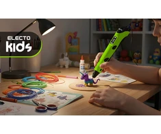 Electo 3D RAŠIKLIŲ RINKINYS VAIKAMS 3D SPAUSDINTUVAS + KASETĖS 260 METRU + ŠABLONAI