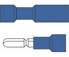 Electraline Laidų antgaliai 10vnt./4.00mm2/M mėlyni