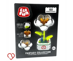 Elefun Fantasy Collection Gėlė vazone balta Blocks 122 vnt.