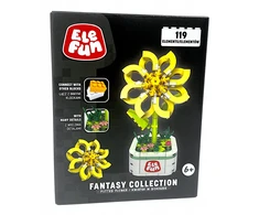 Elefun Fantasy Collection Gėlė vazone geltona Blocks 119 vnt.