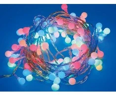 Elektrinė girlianda BULBS, IP20, 100 LED, 24 V, 3,6 W, baltos sp., 2.97 m