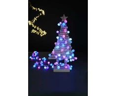 Elektrinė girlianda BULBS, IP20, 100 LED, 24V, 3.6 W, įv.spalvų, 2.97 m