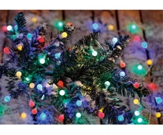 Elektrinė girlianda CHERRY BALL, 100 LED, IP44, 1.9 W, 31V, įvairių spalvų, 8 m