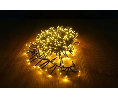 Elektrinė girlianda CLUSTER, 768 LED, IP44, 2500K, 5.8W, šiltai geltona, 4.5 m