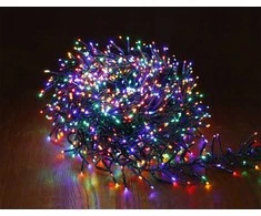 Elektrinė girlianda CLUSTER, 768 LED, IP44, 5.8 W, 31 V, įvairių spalvų, 4.5 m