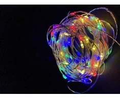 Elektrinė girlianda COPPER WIRE, 400 LED, IP44, 4.35 W, 12 V, įvairių spalvų, 52.9 m