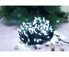 Elektrinė girlianda DIAMOND, 400 LED, IP44, 31 V, 5,6 W, šaltai balta, 44.9 m