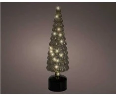 Elektrinė LED dekoracija LUMINEO EGLĖ, IP20, žalios sp., 3 x AA, 10 x 34 cm