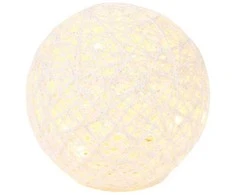 Elektrinė LED dekoracija LUMINEO Paper Ball,20LED,šiltai baltos sp.,el 3xAA(neįeina),ø15cm