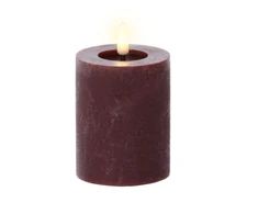 Elektrinė LED dekoracija LUMINEO ŽVAKĖ, IP20, t.violetinės sp., 2 x AAA (neįeina), 11 cm