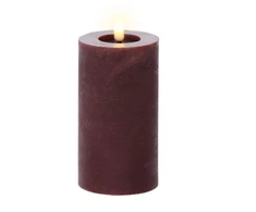 Elektrinė LED dekoracija LUMINEO ŽVAKĖ, IP20, t.violetinės sp., 2 x AAA (neįeina), 15 cm