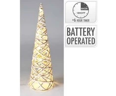 Elektrinė LED dekoracija MICRO TREE 15LED šiltai geltona vnt. AA (neįeina) laikmatis 33cm
