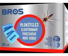 Elektrinio fumigatoriaus plokštelės nuo uodų BROS, 20 plokštelių