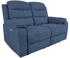 Sofa Home4You Elektrinis reglaineris MIMI , 2-vietis, mėlynas