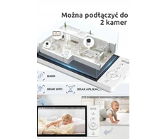Elektroninė auklė GHB ABM 720 merą 5 colių 350° 5000mAh naktinis režimas