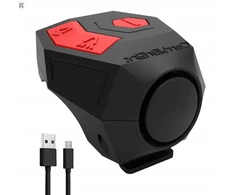 ELEKTRONINIS DVIRAČIO VARPAS SU SIGNALIZACINĖS GARBOTU 120dB SIGNALIZACINĖ DVIRAČIO USB