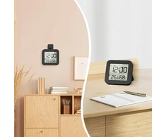 ELEKTRONINIS KAMBARIO TERMOMETRAS IR HIGROMETRAS DRĖGMĖS IR TEMPERATŪROS MATAVIMAS