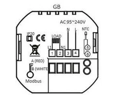 Elektroninis programuojamas termostatas (termoreguliatorius) Feelspot WTH51.36 NEW