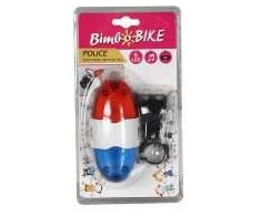 Bottari Elektr.skambutis vaik.dviračiui Bimbo Bike 4 garsai/6 LED Police
