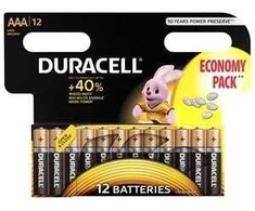 Elementai DURACELL AAA, LR03, 12vnt