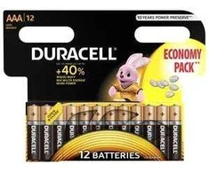 Elementai DURACELL AAA, LR03, 12vnt