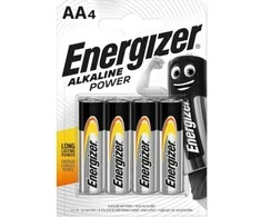 Elementai ENERGIZER Alkaline Power , AA, LR06, šarminiai, 4 vnt