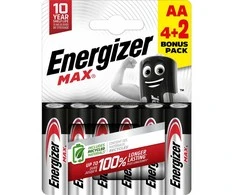 Elementai ENERGIZER Max , AA, LR03, 6 vnt