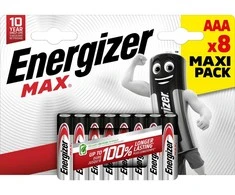 Elementai ENERGIZER Max , AAA, LR03, 8 vnt