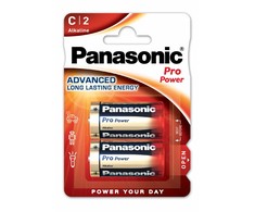 Elementai PANASONIC ALKALINE C, LR14PPG/2B, 2 vnt