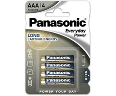 Elementai PANASONIC EVERYDAY POWER, LR03EPS/4B, AAA, 1,5 V, 4 vnt.